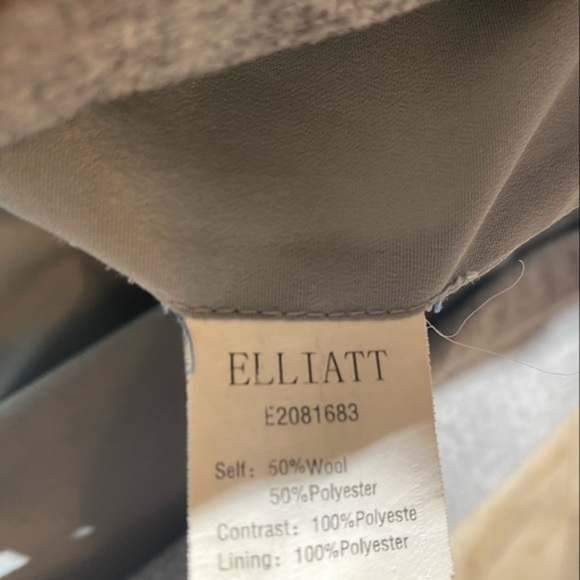 Elliat Oversized V-Neck Slim Fit Wool One Button Jacket L - Picture 9 of 9